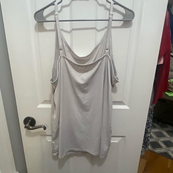 Terra & Sky Gray Ruched Asymmetrical Camisole - Picture 9 of 9